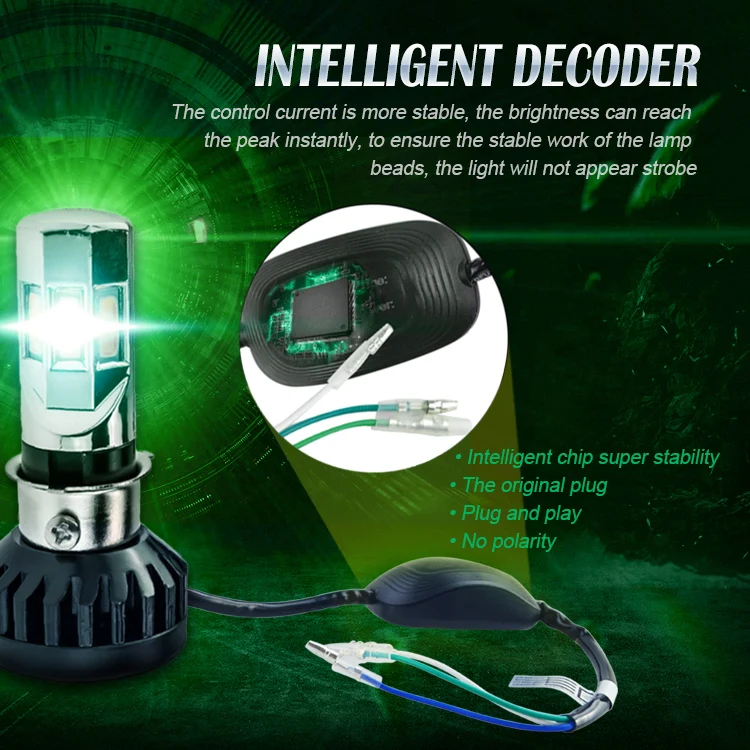 Супер яркость 6 боковой светящийся 360 градусов всенаправленный светящийся мотоциклетный светодиодный фонарь h4 ba20d S2 h6 p15d