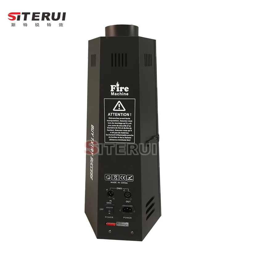 Siterui SFX Hexagon Fire Machine Artificial Fire Party Equipment LCD Dmx 512 Mini Flame Projector for Concert Stage Disco Dj