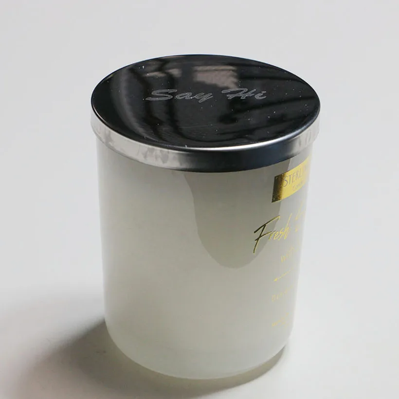 Luxury Candle Jar Lids Covers Metal Iron Silver Rose Gold Custom Candle