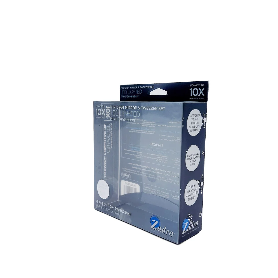 علب عرض بلاستيكية قابلة للطي شفافة مخصصة علب عرض بألوان مطبوعة صندوق PVC PET البلاستيك الشفاف