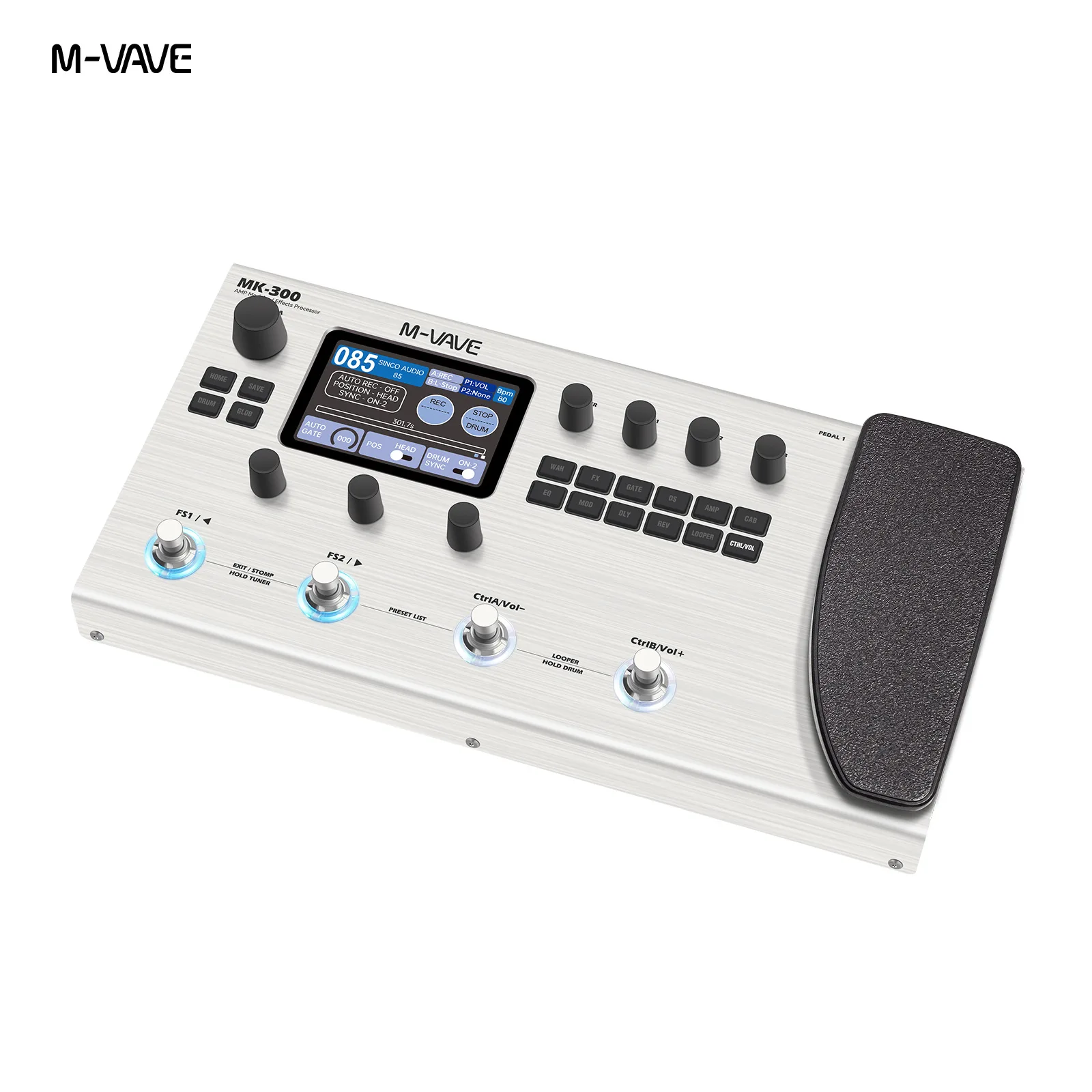 売れ筋 M-WAVE MK300 ギター/ベース用 マルチエフェクター オーディオ