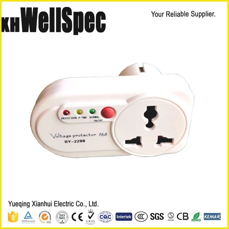 220v Over Voltage Protector Ac Voltage Stabilizer Din Rail EU Socket