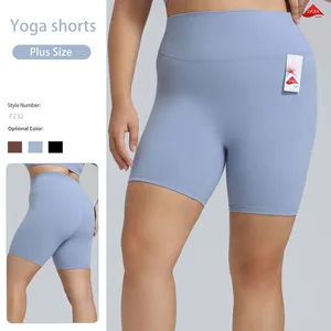 Custom Logo Girls Nylon/Lycra Biker Running Shorts Athletic Wear Wholesale Women's Gym Plus Size Yoga Sport Shorts for Women