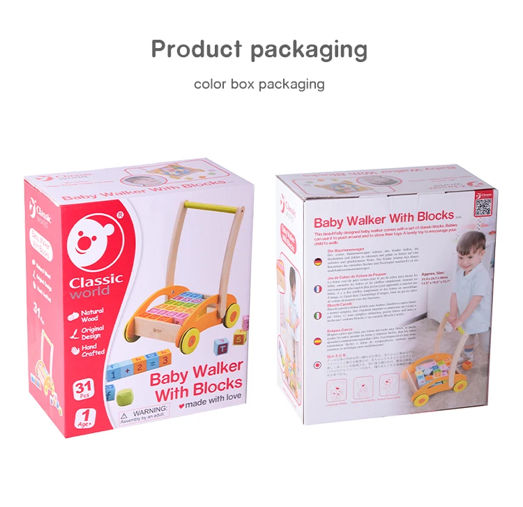 Classic World Wooden Baby Push And Pull 