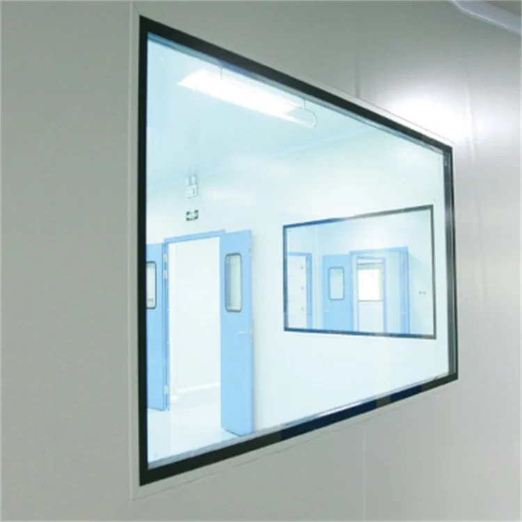 China Customized Interior Single Swing Cleanroom Windows Stainless ...