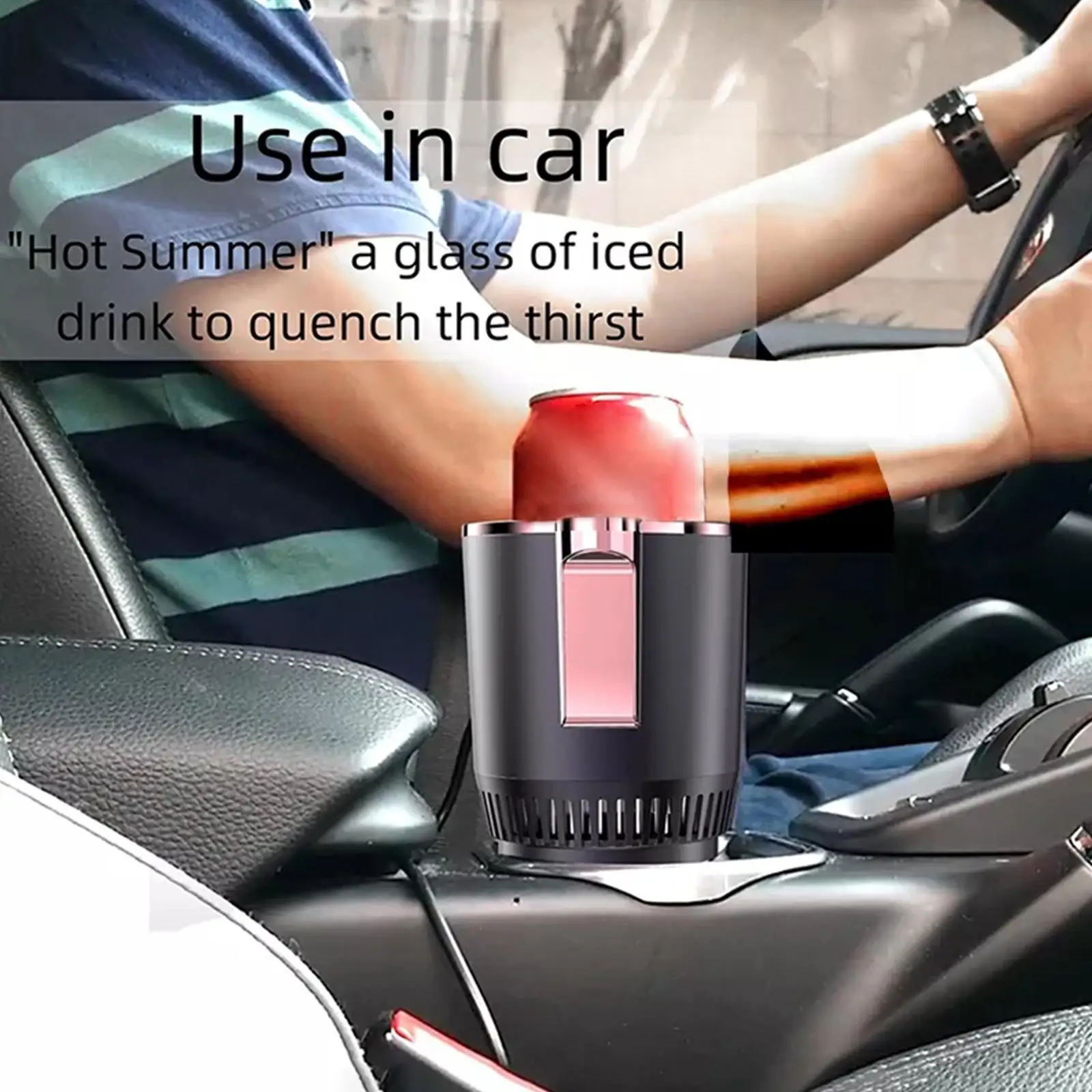 Hot Selling Auto Hot Cold Holder Car Coffee Warmer Cooler Cup Heating Smart Control Electric Mug Drink Holder