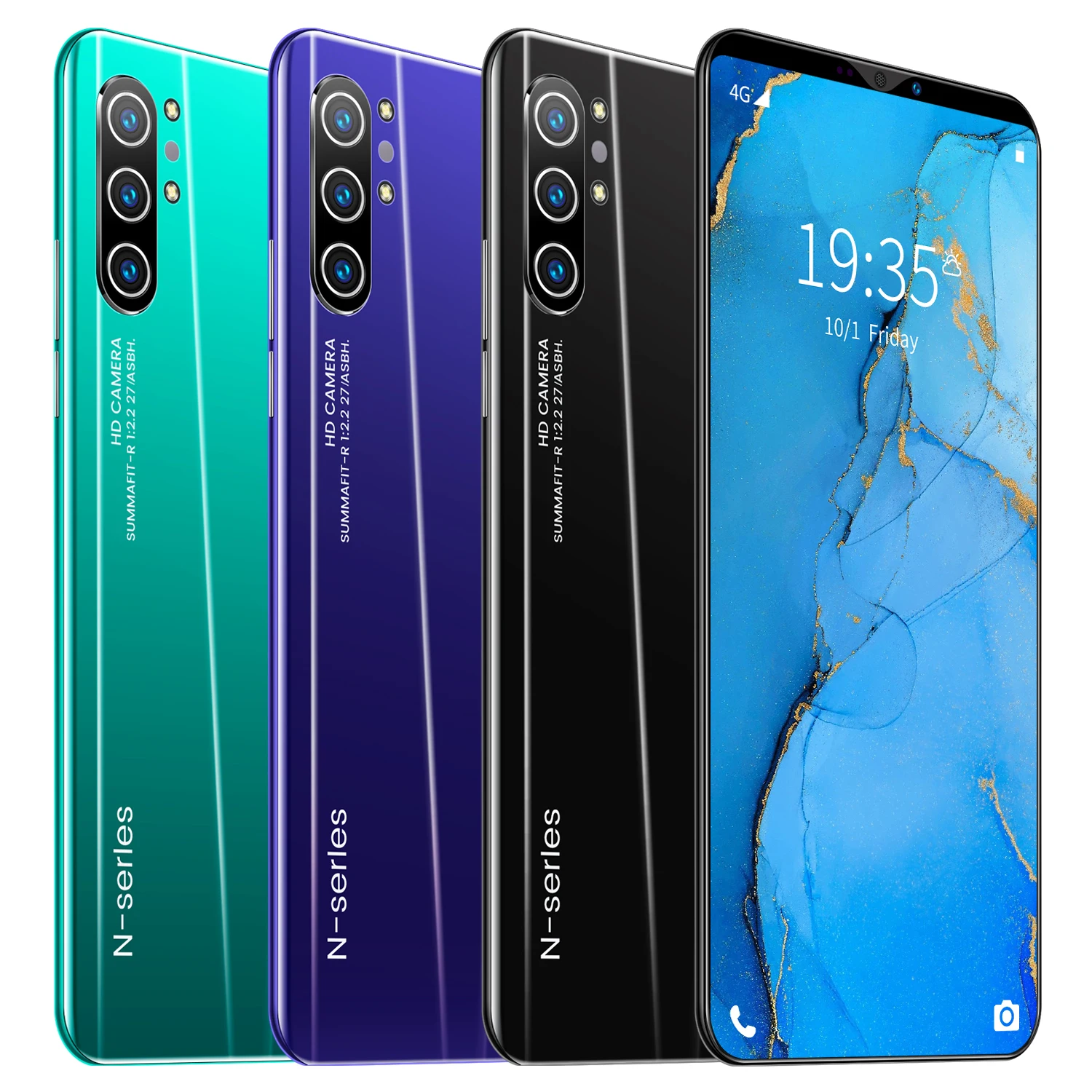 Мобильный телефон Note10 + 4 Гб + 64 Гб 8 Мп + 16 МП 4800 мАч 5,8 дюйма по низкой цене 4g смартфон Android