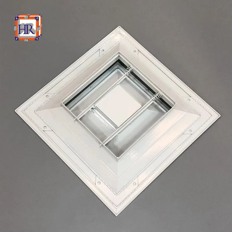 Modern Double Layer Four Way Ceiling Diffuser Flat Plate Aluminum Ventilation Diffuser for Warehouses