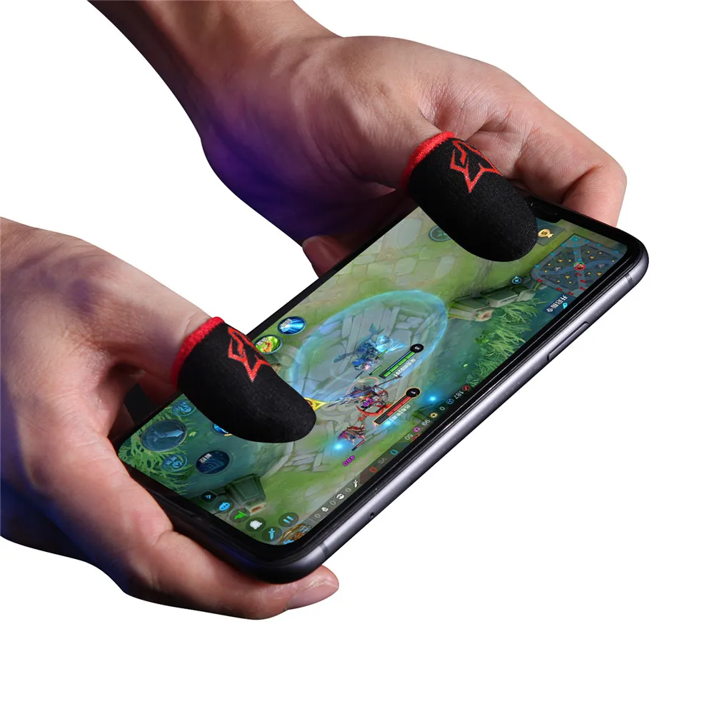 4 Manchons Doigts Olakin Pour Jeux Mobile - Anti-Transpiration, Sensible à L'Écran Tactile