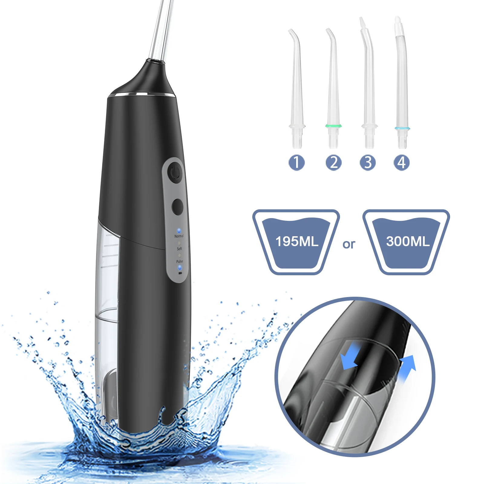 Hanasco H100 Newest Appearance Design Cordless Flosser Dental Health Oral Irrigator Water Flosser Teeth Cleaning Wholesale
