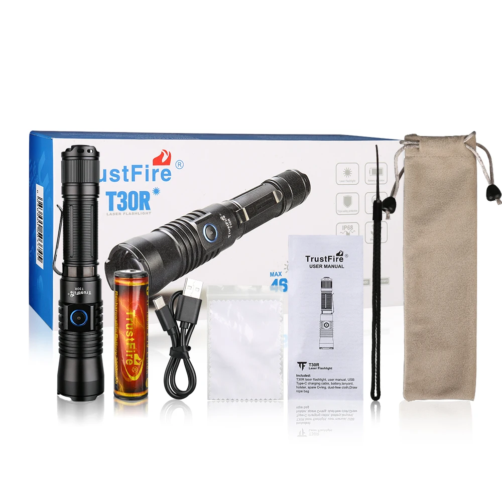 後期型　新品　Trustfire T30R 照射距離1100m 460lm❗️ Amazon.co.jp: Trustfire 懐中電灯 充電式 軍用 最強 460