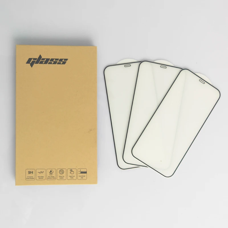 High Aluminum Hlack Border phone screen protector for iphone 15 14 13