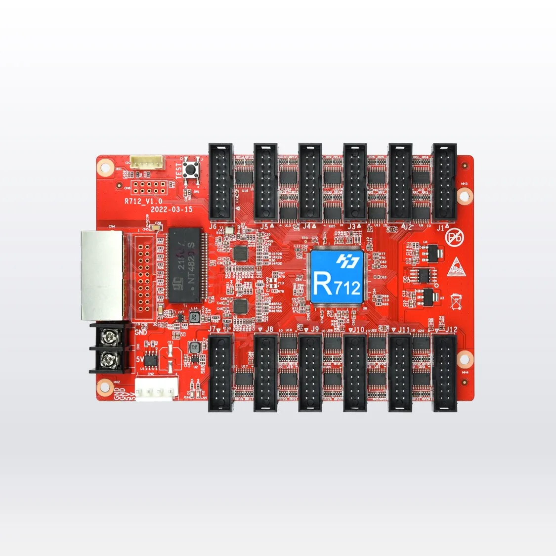 HuiDu Receiving Card Controller HD R712 Support Both Synchronous and Asynchronous Control System Upgrade Instead of HD R512T