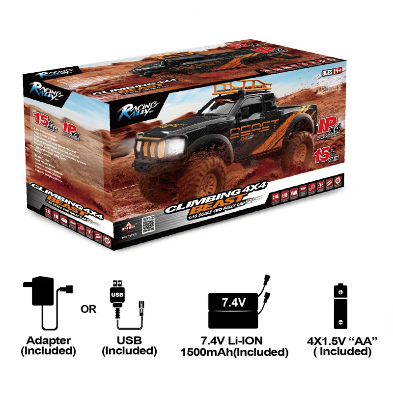 New 1/10 RC Car ZP1003 ZP1004 2.4G 4WD Off-Road Climbing Car with
