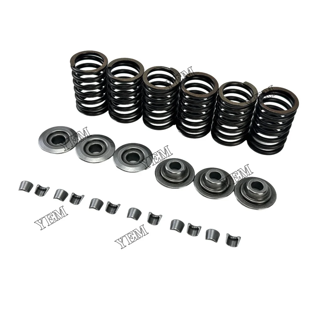 Compatible for Mitsubishi K3E Valve Spring Valve Spring Retainer Valve Cotter Engine Parts 3