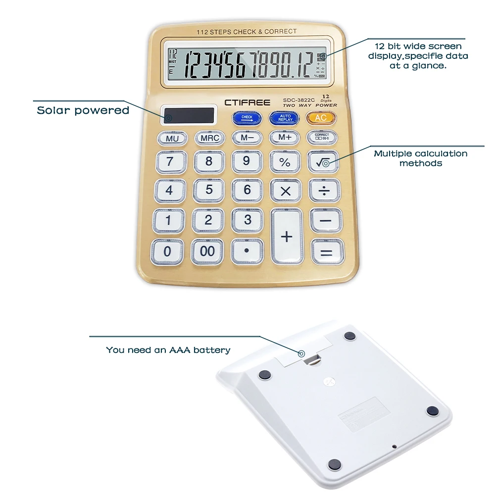 Калькулятор CT-3822C финансовый офиса рассчитать cientifica калькулятора канцелярские принадлежности сайт calculador с украшением в виде кристаллов калькулятор 12