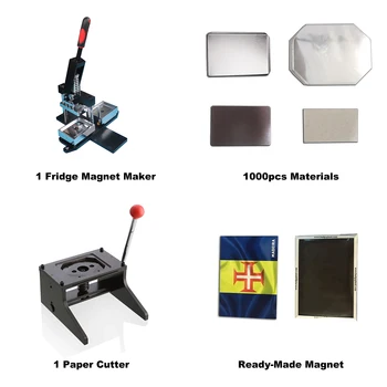 Fridge magnet and Button badge making machine with Interchangeable molds  B-700