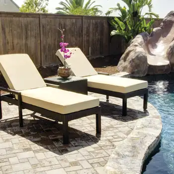Foshan Wholesale Hotel Resort Pool Side Furniture Rattan Outdoor Sun Lounger