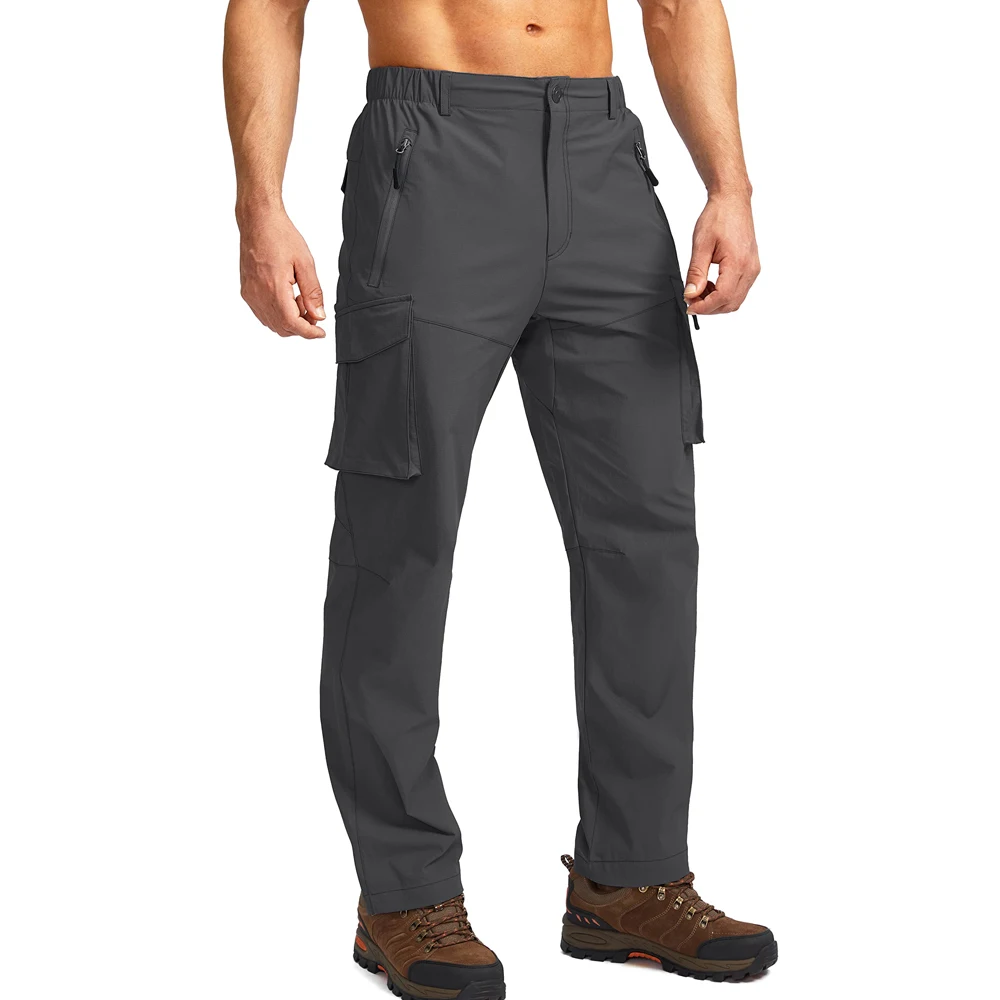 Custom Logo Men Outdoor Hiking Cargo Pants Gym Waterproof Trousers ...