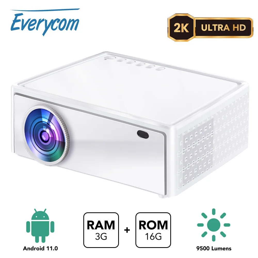 TouYinger H6 Pro Mini Projector Smart Home Theater Android Beamer for  Movies 4K Projetor Video Led Beam Full HD Smartphone TV