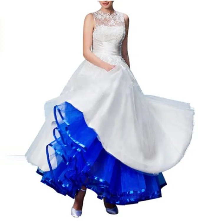 Colored Petticoats for Wedding Long Dresses