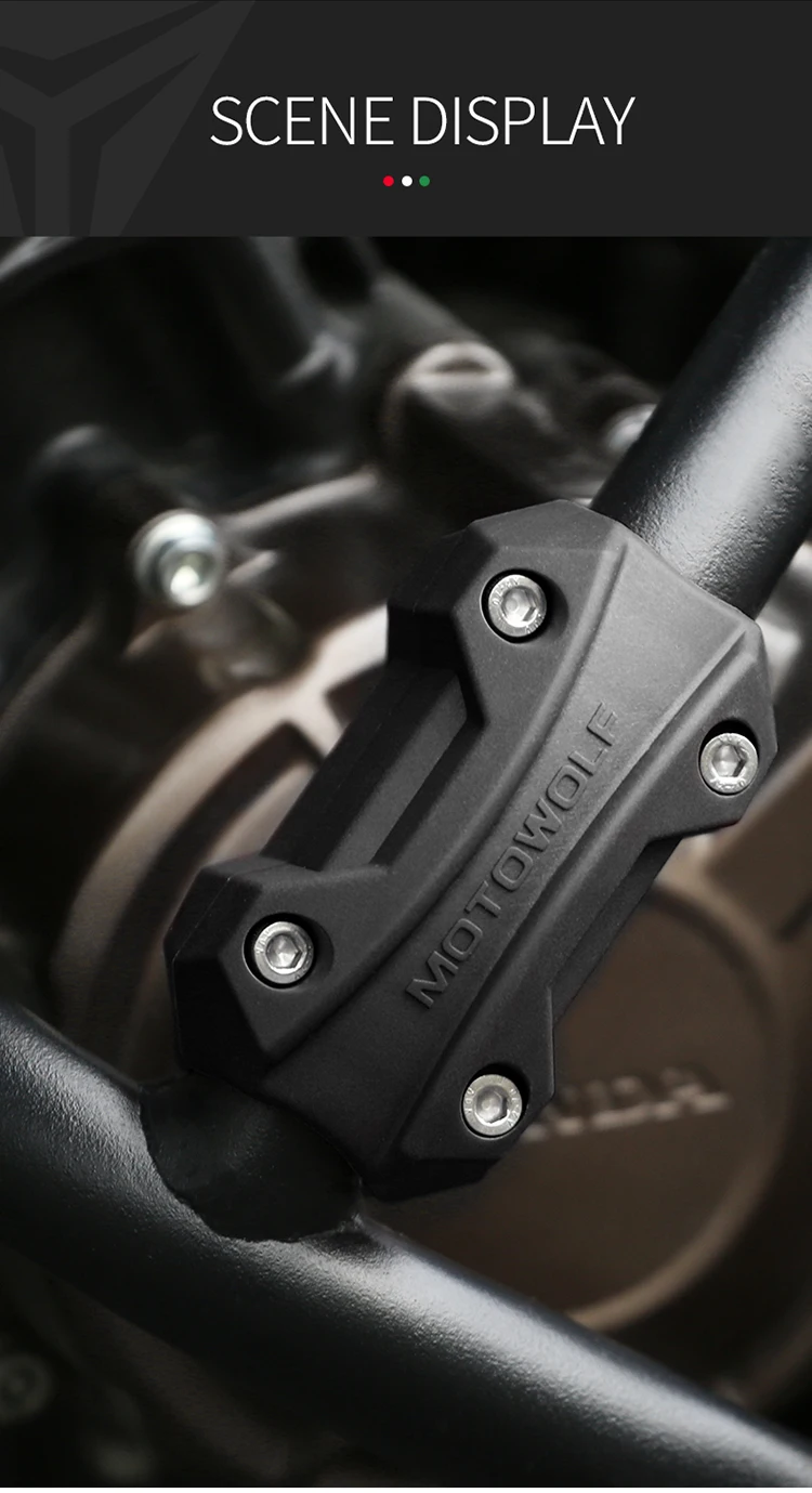 MOTOWOLF Motorcycle Engine Guard Protection Bumper Decorative Block Modified 25mm Crash Bar