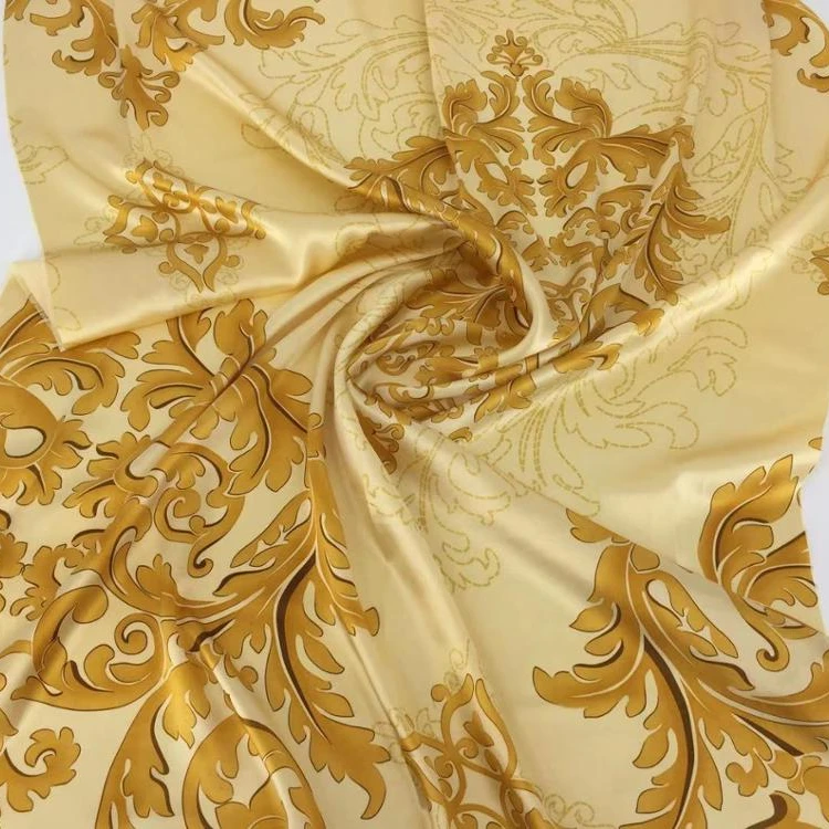 
Усовершенствованная домашняя текстильная ткань, 100% Шелковая атласная ткань с принтом для шелковой одежды 