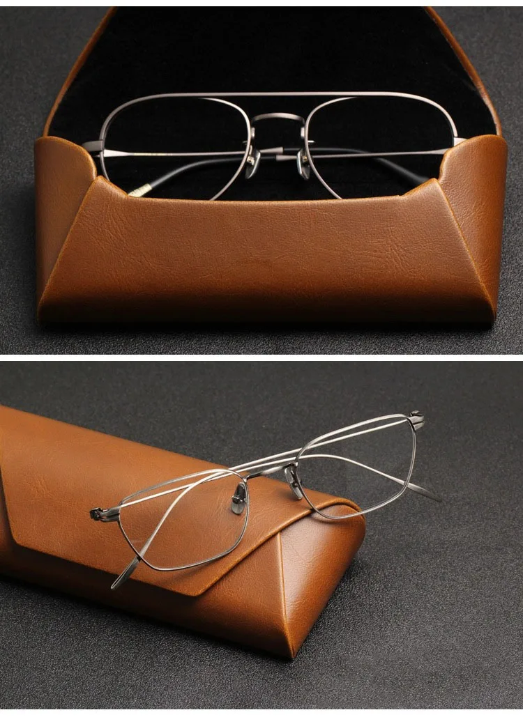 Hot Sale Custom Logo Sun Glasses Eyeglasses Storage Pu Leather Glass Sunglasses Case Glasses