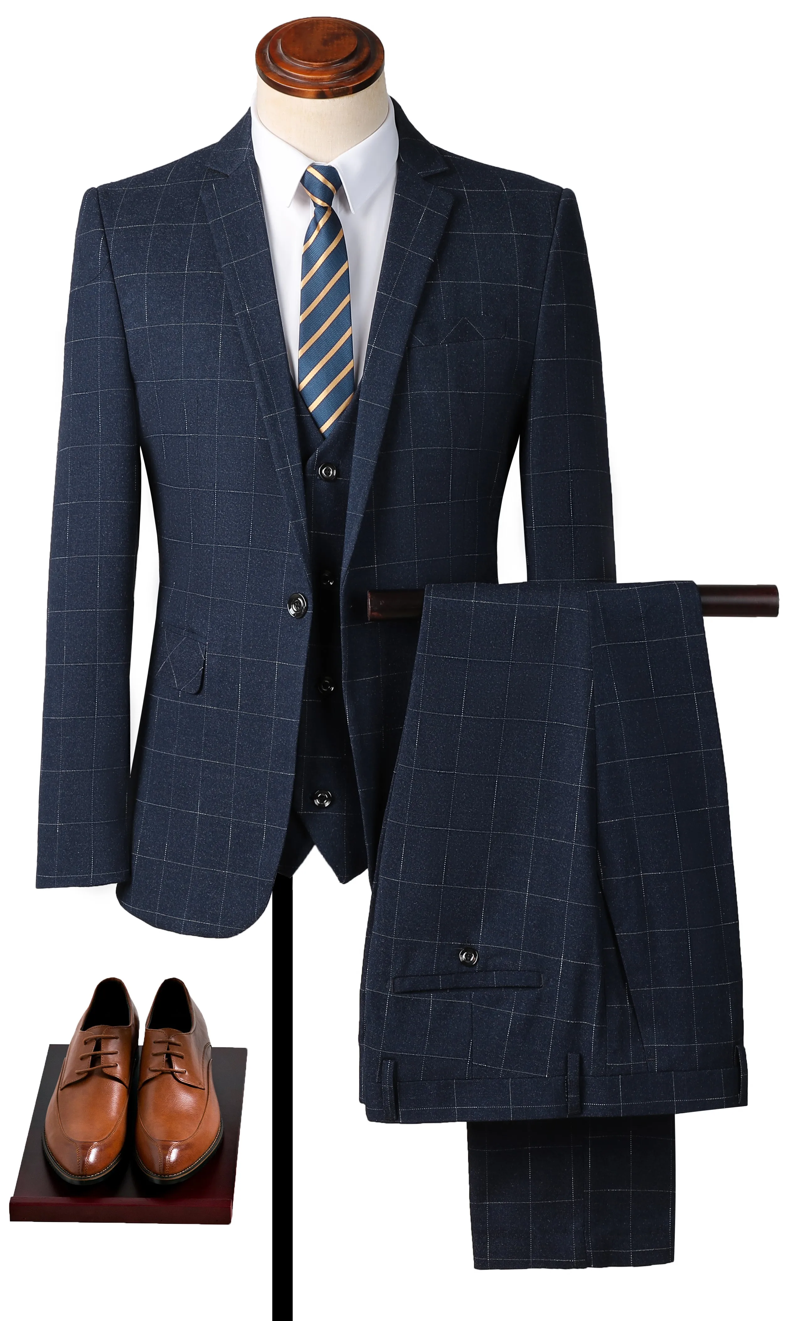 Groom Tuxedos Business Suits Wedding Men Suits For Men Terno Masculino Prom Blazer 3 Pieces