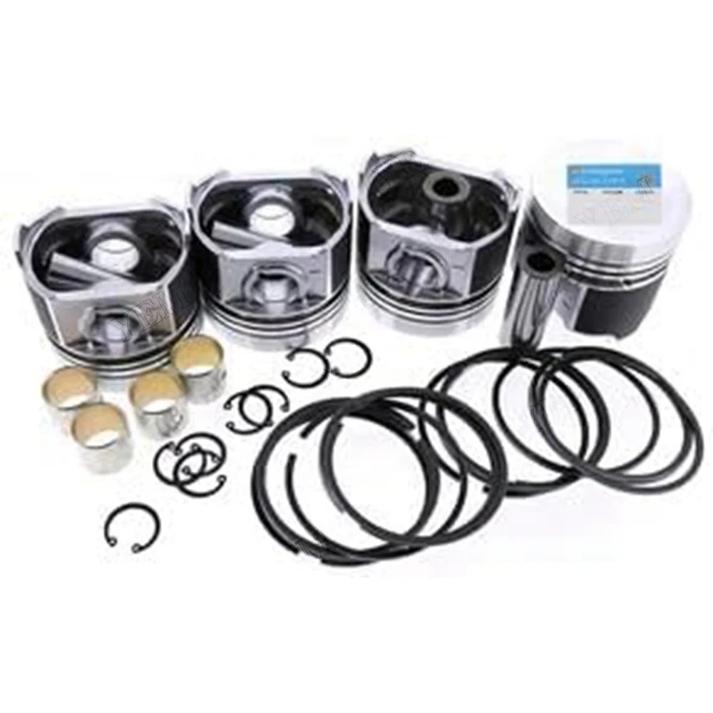 For Yanmar Engine 4TNV94L Komatsu Engine 4D94LE Piston Kit With Ring Set YM129906-22080 YM129906-22050