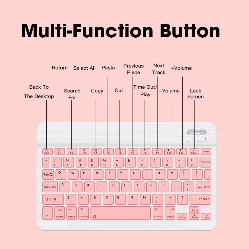 20wrechargeable Mini Wireless Keyboard Mchargermbo BT Wireless Keyboard and Mouse Combo for Windows Laptop Tablet Chargers LED