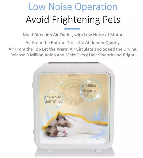 Home Use Automatic Pet Hair Dryer Box Smart Pet Dryer Box Quiet Pet
