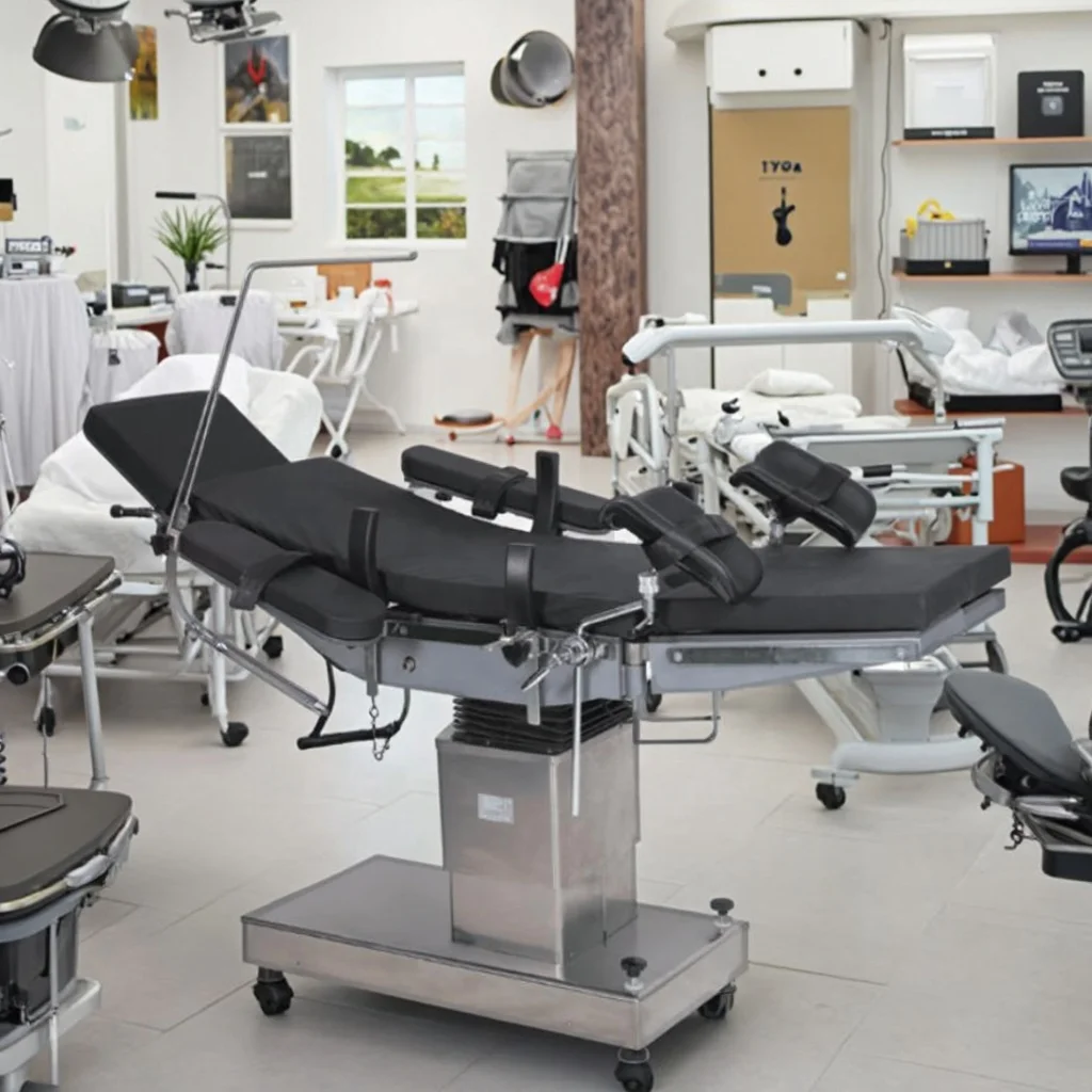 Professional Stainless Steel Foldable Gynecological Exam Table Adjustable Stirrups 2-Year Warranty Hospital/School Use Medical 5