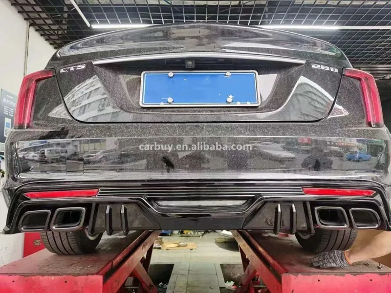 Rear Diffuser Bumper Lip for Cadillac CT5 2020-2023 Car Diffuse with ...