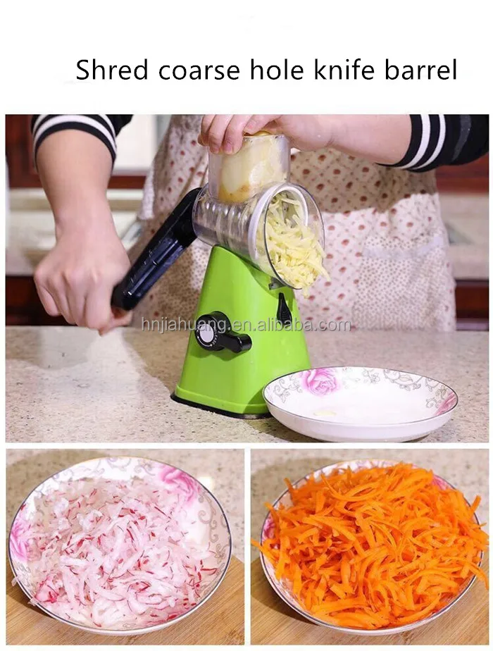 Manual Multifunctional Round Vegetable Cutter And Slicer Kitchen