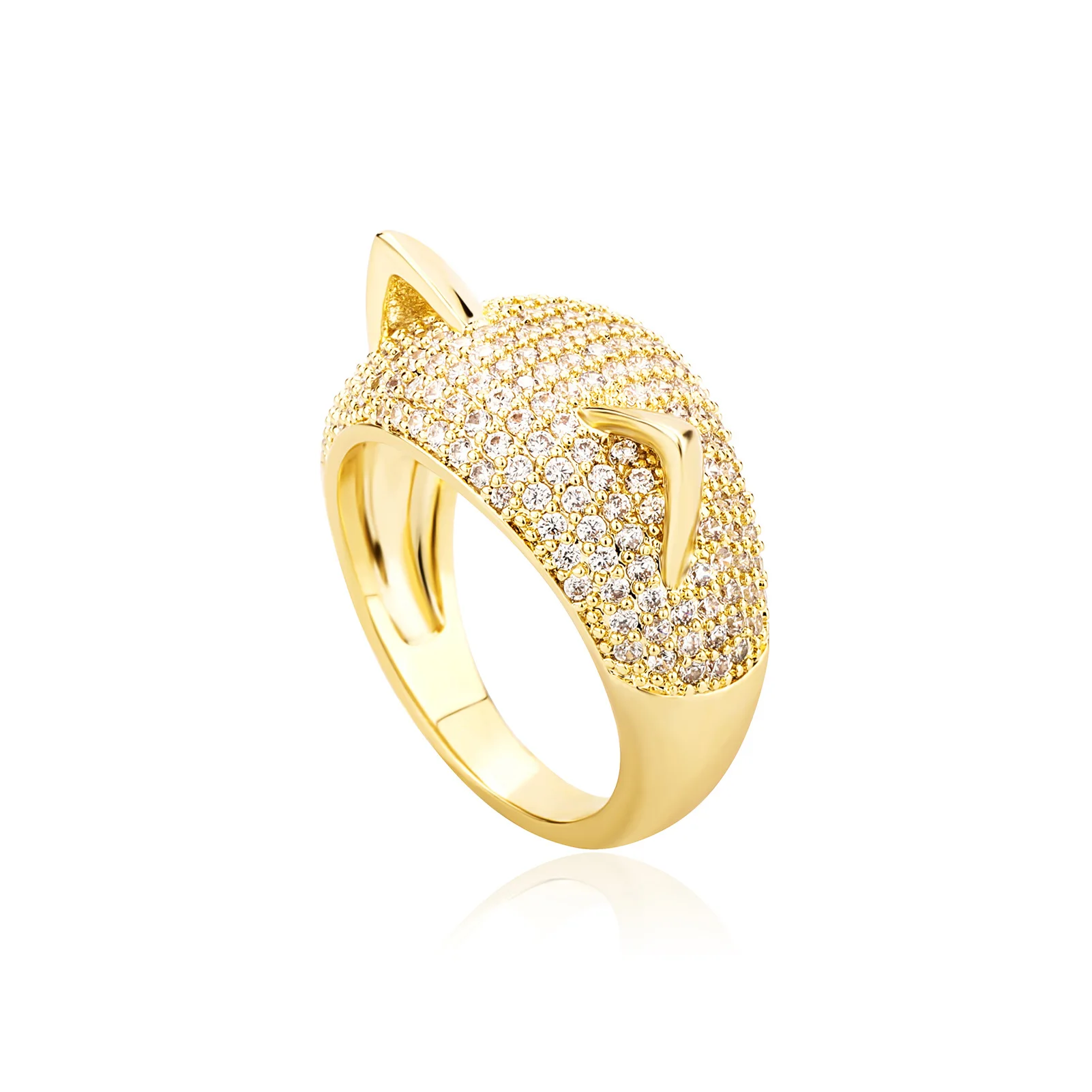 Swarovski Crystal Ring MARCH FOX, Yellow Gold (Small/52/6) 5448857 -  Walmart.com