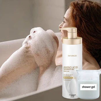Hot Selling Skin Care Bath Body Deep Cleaning Organic Essential Oil Body Wash Semi-finished body wash liquid soap