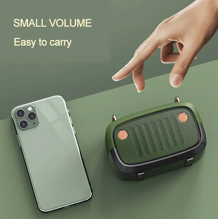 FM radio TF card bluetooth speaker portable wireless mini subwoofer handsfree call - ANKUX.COM