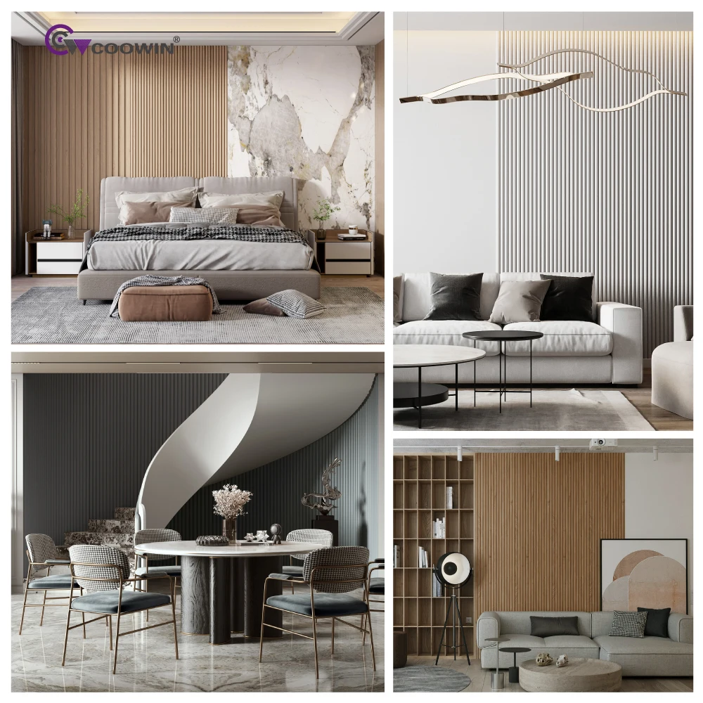 Customizable Interior Wpc Fluted Panel Decorative Panels Wood Walls Panels for Walls