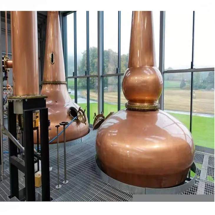 Industrial Vodka Distiller Automatic Alcohol Distiller Wine Making Red Copper Distiller Alcohol