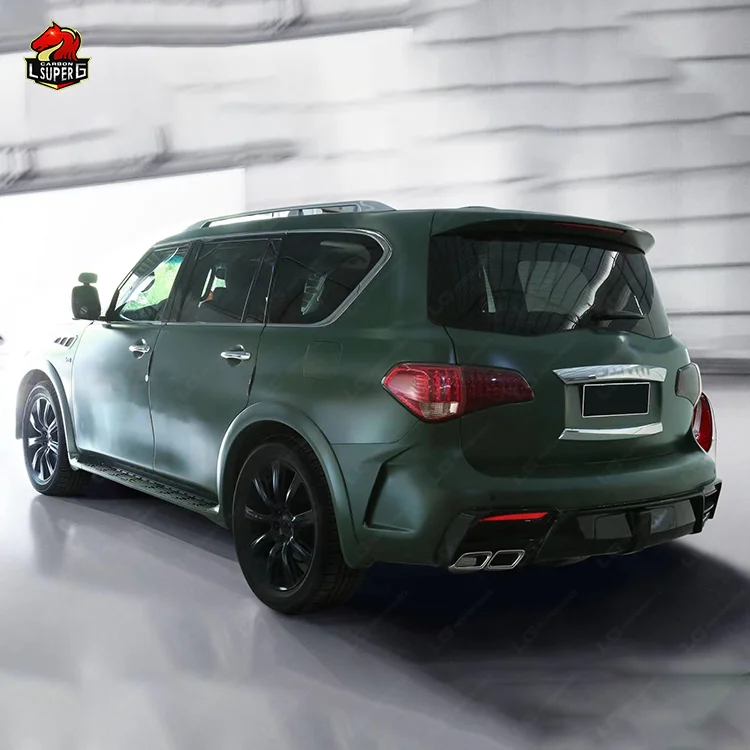 Factory Price Car Modification FRP Body Kit for Infiniti QX56 QX80 Upgrade to Russi Style Body Kit Front and Rear Bumper Grille
