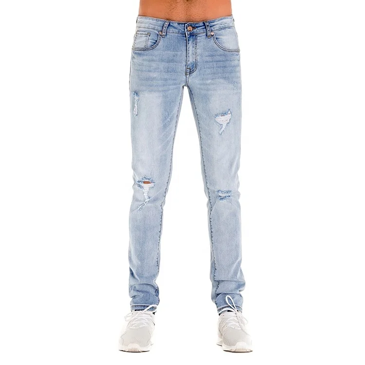 athletic ripped jeans