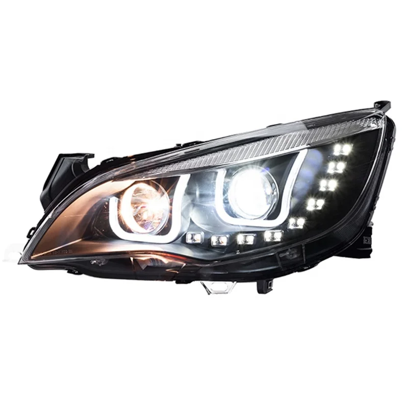 For Buick Excelle XT Opel Astra LED Headlight  2010 2011 2012 2013 With Bi Xenon Projector Lens LED Daytime Running Lamp