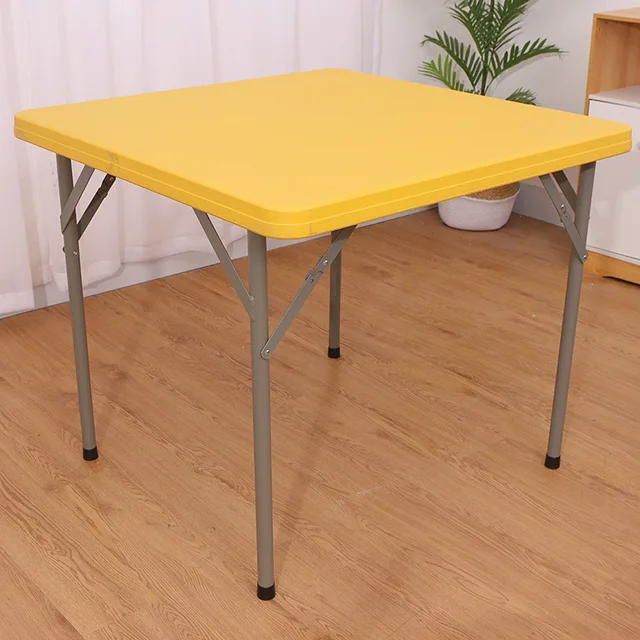 YJ-F86 Cheap Price Indoor outdoor 34Inch 4 Seaters Square Foldable Plastic Picnic Folding Table For Dining Party Event