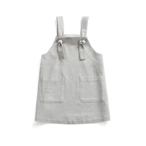 Summer Linen Baby Girl Skirt Sleeveless Dress Baby Girl Clothing