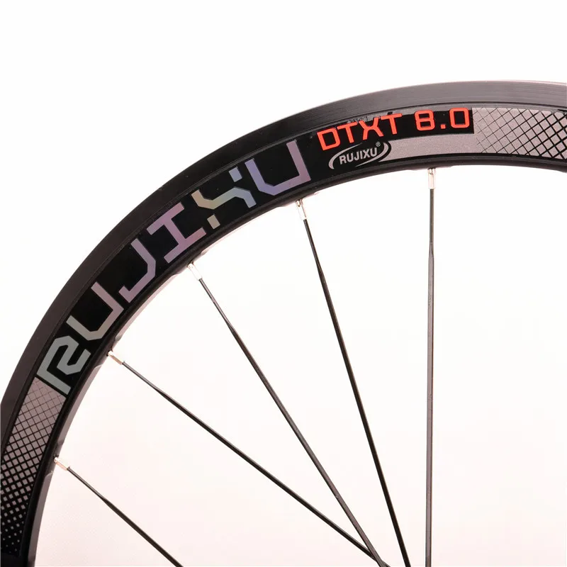 RUJIXU 700C Carbon Fiber Tube Road Bicycle Wheelset