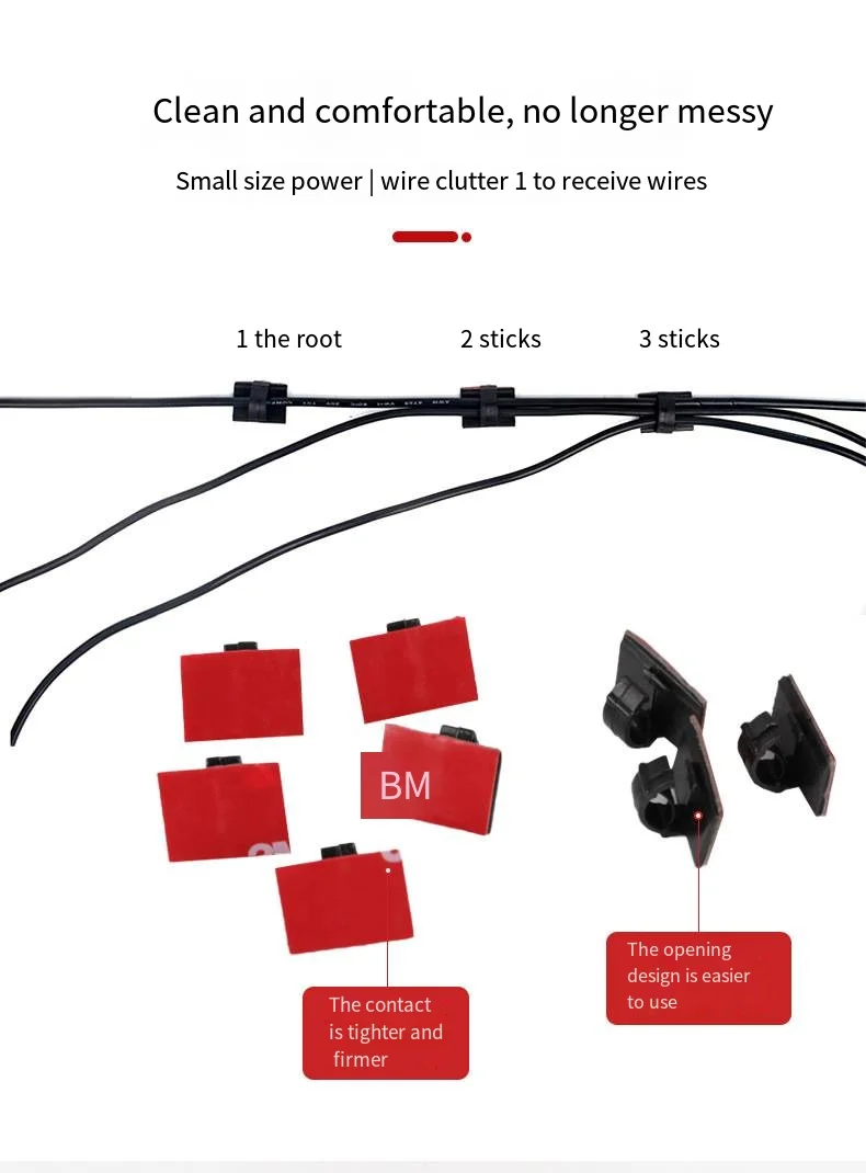 Cable card type storage and arrangement fixing clip traffic recorder cable layout buckle cable fixing clip manufacture