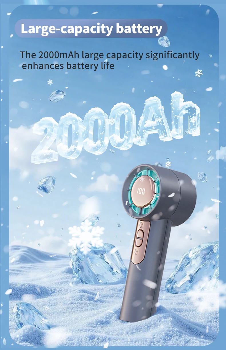 Handheld High Speed Fan, Portable, USB - detail 12