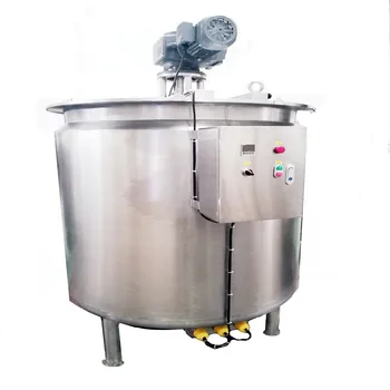 QBJ500 Cone Bottom SS304 Chocolate Holding Tank/chocolate Storage Tank Snack Food Factory Food & Beverage Factory With Stir 7500