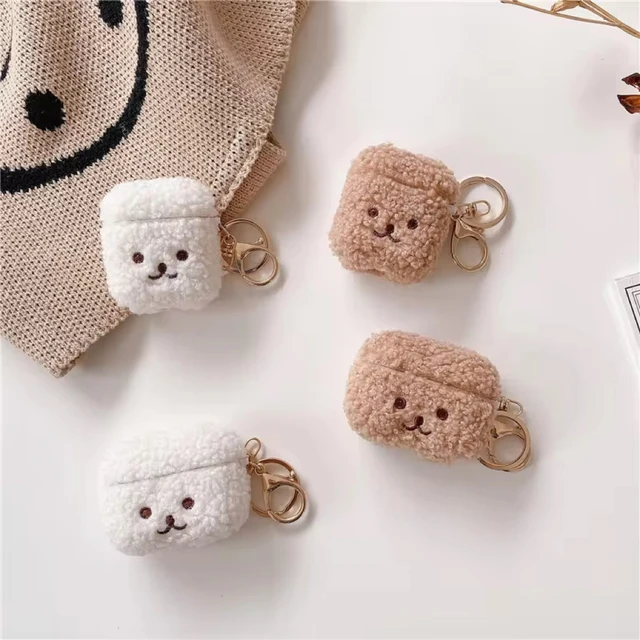 Plush headphone protective case suitable for Apple AirPods Pro 2/3rd generation cute cartoon wireless Bluetooth headphone case